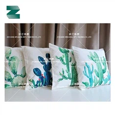 Polyester striga ferningur prentaður púði